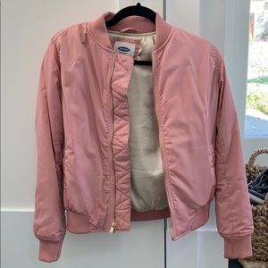 Old Navy Barely Worn Pink Bomber Jacket